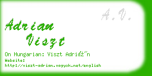 adrian viszt business card